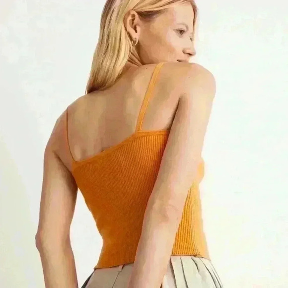 Madewell Corset-Detail Crop Sweater Tank Size Small Sold out online Boho Top - Picture 8 of 9